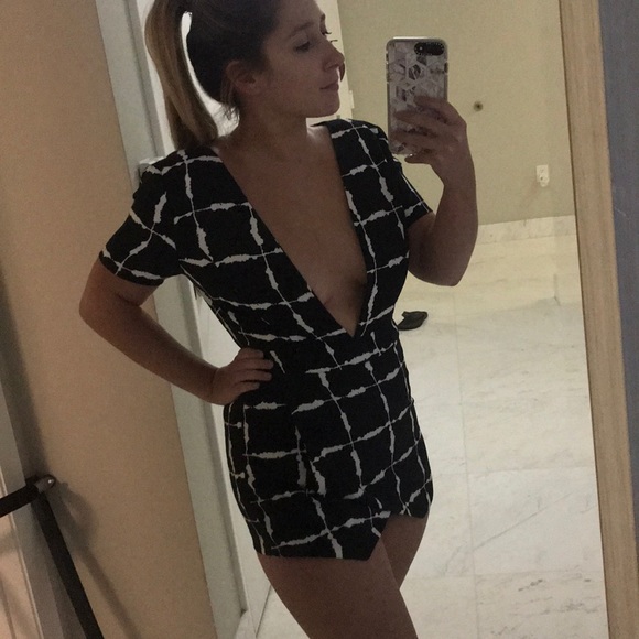 JOA Los Angeles Plaid Festival Romper - Picture 3 of 8